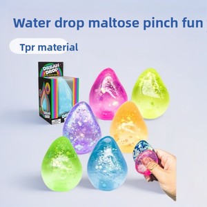 Jouet anti-stress en forme de goutte d'eau, cube de glace moelleux, aurora, maltose - Product Image 1