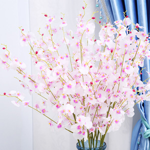 Orchidées artificielles en soie jaunes, décoration de mariage, haute simulation, ornement d'intérieur, 240 pièces, boîte 90x56x52cm - Product Image 2