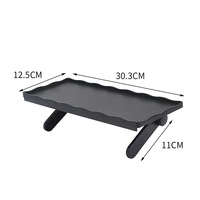 Support d'écran TV en plastique noir réglable Étagère supérieure Organisateur d'écran d'ordinateur Routeur sans fil mural Set-Top Box Utilisation d'outils