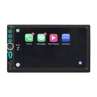 Lecteur multimédia de voiture double DIN 2 DIN 7 pouces avec écran tactile Bluetooth sans fil Carplay Android Auto FM USB Type-C universel