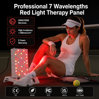Panneau de luminothérapie rouge pour tout le corps, 7 longueurs d'onde, 660 nm, 850 nm, dispositif de luminothérapie infrarouge proche, pour la maison, soulagement de la douleur, OEM ODM