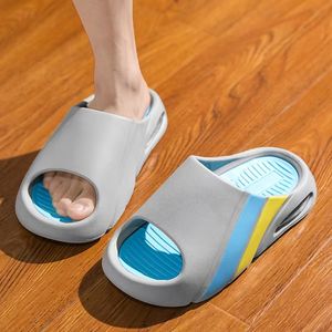 Men's Fashionable Summer Sports Slippers Outdoor Beach Sandals with <b>Massage</b> Insole Light Weight Hard-Wearing Rubber Anti-Slip - Product Image 4