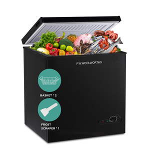 100L BD-100Q 신형 모던 미니 상업용 소형 냉동고 단문형 투명 유리 도어 가정용 수평형 냉동고 - Product Image 1