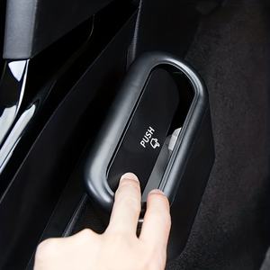 Cubo de Basura Colgante para Coche al por Mayor con Tapa Abatible, Contenedor de Almacenamiento Interior de ABS con Tapa para Oficina y Hogar - Product Image 5