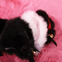 Jouets anaux : Plug anal queue de renard avec bandeau oreilles de chat et collier, jouets sexuels anaux en métal pour femmes