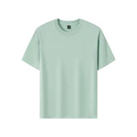 T-shirts en coton 100% pour hommes, logo brodé personnalisé OEM, manches courtes, uni, bonne qualité, décontracté, t-shirt en coton 100% tricoté uni