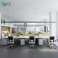 Banc de bureau moderne pour 6 personnes, idéal pour les bureaux d'entreprise et les espaces professionnels (vente en gros)