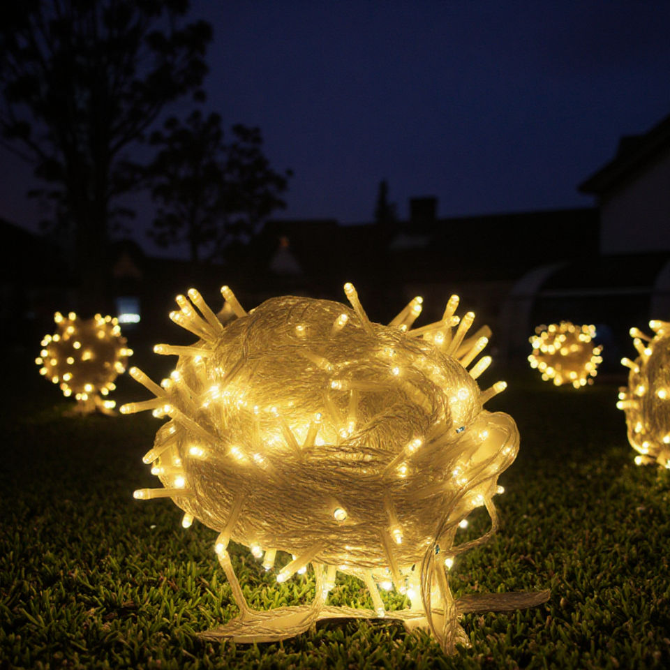 Toprex LED String Lights - RCB Certified IP65 Waterproof Christmas Garland Outdoor Decoration