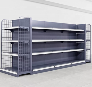 Estantes metálicos <span class=keywords><strong>de</strong></span> doble/una cara para supermercado, soporte <span class=keywords><strong>de</strong></span> exhibición para tienda <span class=keywords><strong>de</strong></span> comestibles, <span class=keywords><strong>compra</strong></span> minorista, estantería para góndola a la <span class=keywords><strong>venta</strong></span> - Product Image 1