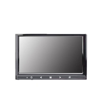 Monitor Sentuh 9 Inci 1024*600 IPS untuk Keamanan Mobil dan Bus, Monitor Desktop dengan Braket, Tegangan 12-24V, Layar HD Kecil