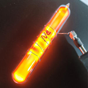 Tubo de gas neón de 150 mm con tapa de rosca de vidrio para exhibición de muestras, suministro para experimentos de laboratorio y enseñanza científica. - Product Image 1