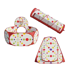 Tienda de campaña de juguete para niños de interior plegable 3 en 1, diseño de aro grande, Ocean Ball Pit, túnel para niños pequeños, <span class=keywords><strong>tipi</strong></span>, elegante juguete deportivo de poliéster para niños - Product Image 3