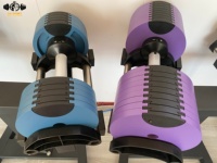 Dumbbell Mewah Berat Dapat Disesuaikan Dumbbell 41.5KG yang Dapat Disesuaikan Cocok untuk Latihan Kekuatan Kebugaran di Rumah