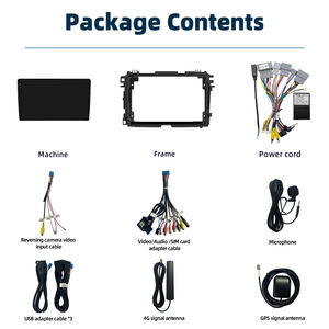 Autoradio vidéo stéréo DVD avec écran tactile de 9,5 pouces, navigation GPS Android 7870, CarPlay, pour <span class=keywords><strong>Honda</strong></span> VEZEL <span class=keywords><strong>HRV</strong></span> 2013-2019 - Product Image 3