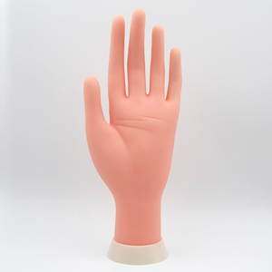 Main d'entraînement en ABS pour ongles artificiels, main souple pour faux ongles, doigt positionnable pour l'art des ongles, ensemble d'outils de présentation pour la formation en manucure en salon - Product Image 4