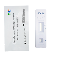 Kits de test rapide d'antigène du parvovirus canin à usage unique, certifiés CE, durée de conservation de 2 ans, MMC, vente en gros en Chine