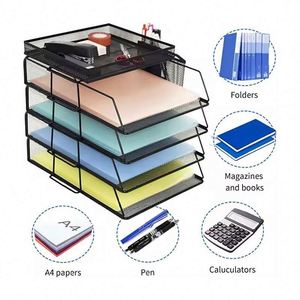 China Factory Low Price Office School Home Desktop Metal <b>Document</b> & Letter <b>Holder</b> - Product Image 4