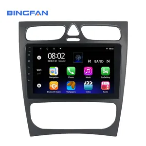 9 Inch Android 10 Mobil Stereo Gps Navigasi untuk Mercedes-Benz W209 W203 W168 W463 CLK CL-C 1998 - 2004 Resolusi 1024x600