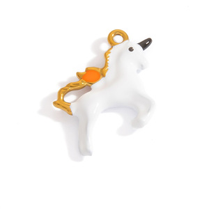 Breloques Pendentifs Licorne Cartoon en Acier Inoxydable pour Bijoux DIY, Accessoires pour Bracelet et Collier, Cadeau Unisexe, Origine Yiwu - Product Image 3