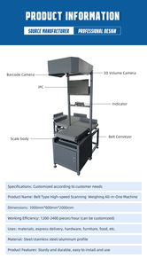 Sistema de Dimensionamiento 3D Inteligente, Fácil de Usar, de Tamaño Estándar, con Desviador Integrado a Prueba de Agua, para Centros de Logística y Correo - Product Image 2