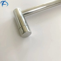 Poignée de porte de douche tubulaire à levier long en acier inoxydable de haute qualité, poignée de tirage pour porte en verre Austin, quincaillerie de salle de bain