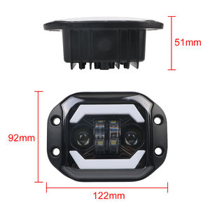 汽车发光二极管聚光灯5英寸齐平安装吉普卡车越野4X4越野车6000K 12V DRL发光二极管前灯驾驶工作灯 - Product Image 6