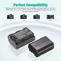 Paket baterai kamera Digital Li-ion 2000mAh NP-FZ100 NPFZ100 untuk ILCE-9 A7RIII A7R3 A9 A7RM3 voltase 7.2V