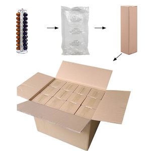Support de capsules de café <span class=keywords><strong>Nespresso</strong></span> Vertuo rotatif en métal argenté, 40 pièces - Product Image 5