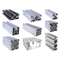 Profils d'extrusion en aluminium de la série 6000 personnalisés avec finition anodisée par poudrage, pliage et découpe de profilés en aluminium