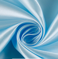 Tissu satiné doux et lisse de haute qualité, respirant, en soie glacée, polyester, élasthanne, extensible pour robes et vêtements de nuit