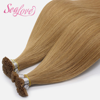 Extensions de cheveux russes vierges 100% Remy à pointes en K, double épaisseur, pré-collées à la kératine, vente en gros d'usine