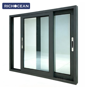Ventanas Corredizas de Aluminio con Doble Acristalamiento, Resistentes al Agua, de Vidrio Templado, Personalizadas por RICHOCEAN - Product Image 1