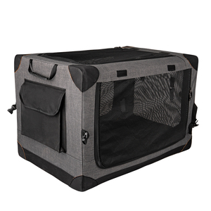 Seyahat açık araba taşıma katlanabilir ve katlanabilir köpek sandık kafes örgü pencere - Product Image 1