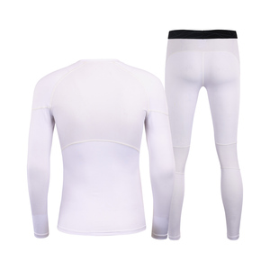 Vêtement de sport d'extérieur personnalisé, respirant, en tissu thermique, avec protection UV, manches longues, couche de base compressive - Product Image 4