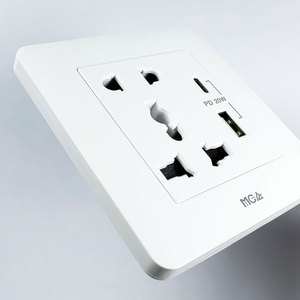 MGA Usb A + C Prises 5-12 Volt Mur Charge Rapide UK Phone Puissance Max 20W <span class=keywords><strong>Prise</strong></span> Schuko avec Usb c - Product Image 2