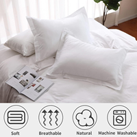 Parure de lit de luxe en coton égyptien 80S, 400 fils/cm², housse de couette blanche 3 pièces, linge de lit en coton à fibres longues de qualité hôtelière OEM/ODM