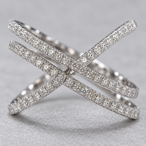 Anello a croce da donna, design geometrico semplice, per uso quotidiano - Product Image 6