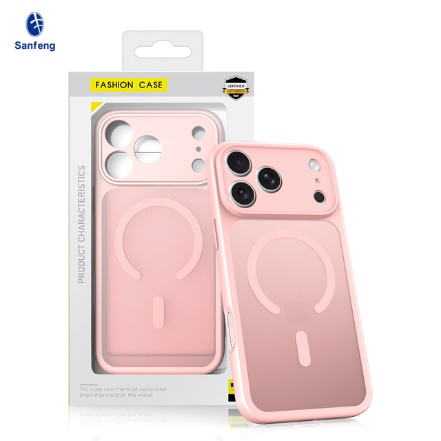 Cute Pink Girl Magnetic Phone Case Custom Packaging Soft Touch Funda Para iPhone 18 17 16 15 14 13 Pro Max Lens Protection Cover
