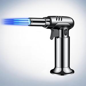 Briquet de cuisine au butane rechargeable avec verrouillage de la flamme, contrôle de la flamme et support de base pour la cuisson (butane non inclus) G25-764 - Product Image 3