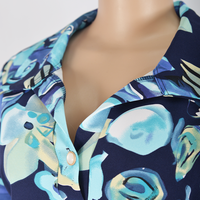 Gaun Santai Seksi Manis untuk Dewasa, Pendek Bermotif untuk Pesta, Bahan Polyester Cetak Digital, Ukuran Besar 3/4