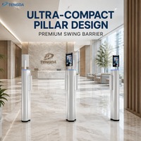 Torniquete de Paso para Peatones en Estacionamientos, 1650 mm de Ancho Ultra Amplio, Barrera de Acceso para Sillas de Ruedas, Control de Acceso