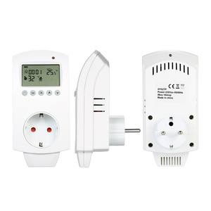 कमरे में HY02TP प्लग-तापमान नियंत्रक के साथ हीटिंग और ठंडा थर्मोस्टेट प्लग समय प्रदर्शन डिजिटल थर्मोस्टेट - Product Image 2