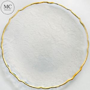 13 Inch Gold Rim Charger <b>Plates</b> for Dinner Wedding Party Event Decoration. - Product Image 2