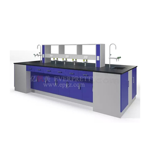 Okul mobilya laboratuvarı çalışma masası biyoloji modüler laboratuvar için laboratuar tezgahı çelik ada çalışma masası - Product Image 1