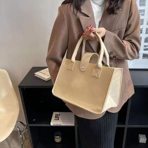 Bolsa de Fieltro en Oferta, 30*20*18cm, Promoción, Logotipo Personalizado Impreso, Bolsa de Mano para Mujer, Bolsa de Compras, Bolsa de Fieltro de Lana - Product Image 3