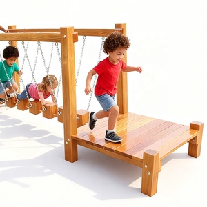 Équipement d'amusement extérieur en bois personnalisé de haute qualité pour enfants : Série d'escalade, Poutre d'équilibre, Tunnel de jeu <span class=keywords><strong>KAILANG</strong></span> KLPD02 - Product Image 4