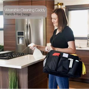 BSCI Factory Waterproof Large Car <b>Cleaning</b> Supplies Kit Bag Home <b>Cleaning</b> Tools Organizer Folding Wearable <b>Cleaning</b> <b>Caddy</b> Bag - Product Image 4