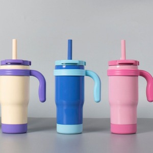 2025 pour Offre Spéciale nouvelle tasse de voiture de 20oz grande poignée paille en acier inoxydable gravé conception isolé sous vide Portable dos école - Product Image 5