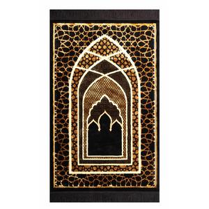 Kervansaray พรมสวดมนต์ตุรกีกำมะหยี่หรูหรา1320การออกแบบที่สง่างามด้านหลังของยางทอสไตล์มุสลิมซักได้ทนทานต่อรอยเปื้อน - Product Image 1