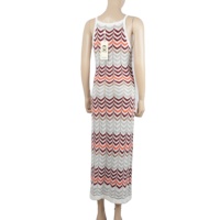 JINRU Robes maxi d'été personnalisées Robe moulante décontractée pour femmes élégantes grande taille tricots tropicaux en crochet à rayures simples